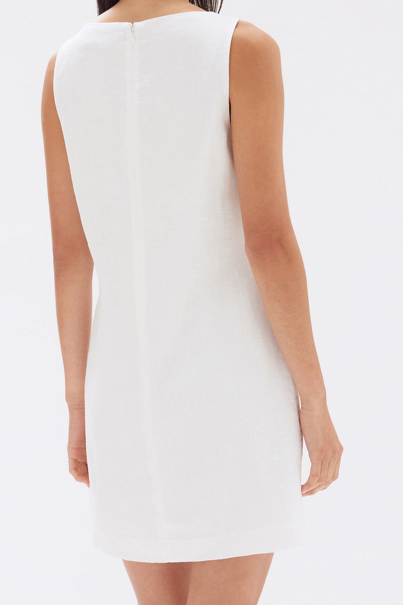 Assembly Label Nadine Linen Mini Dress - White Assembly Label