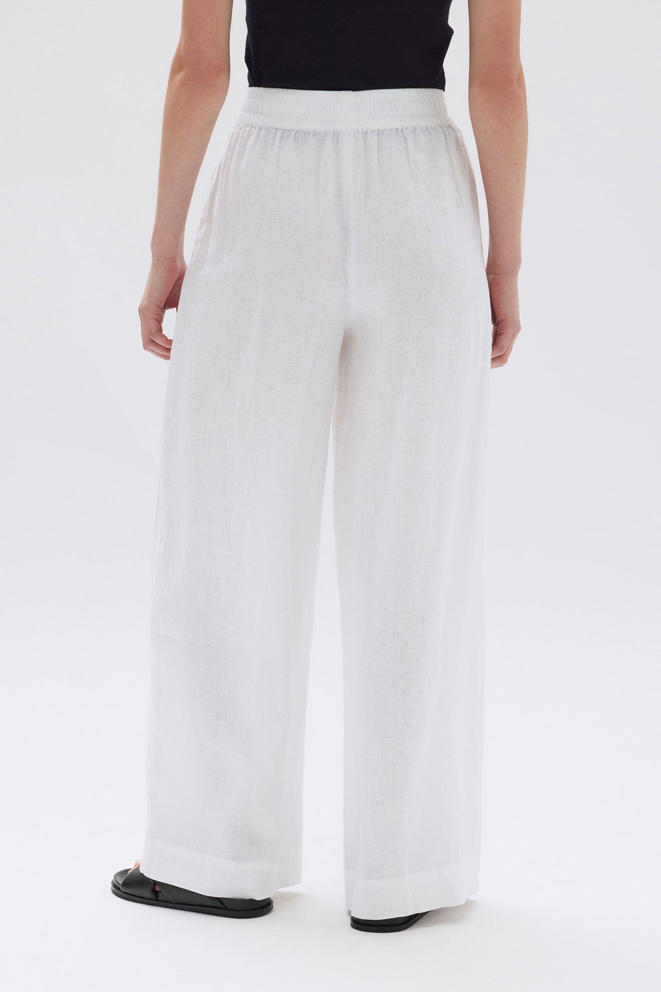 Assembly Label Nilsa Linen Pant - White Assembly Label