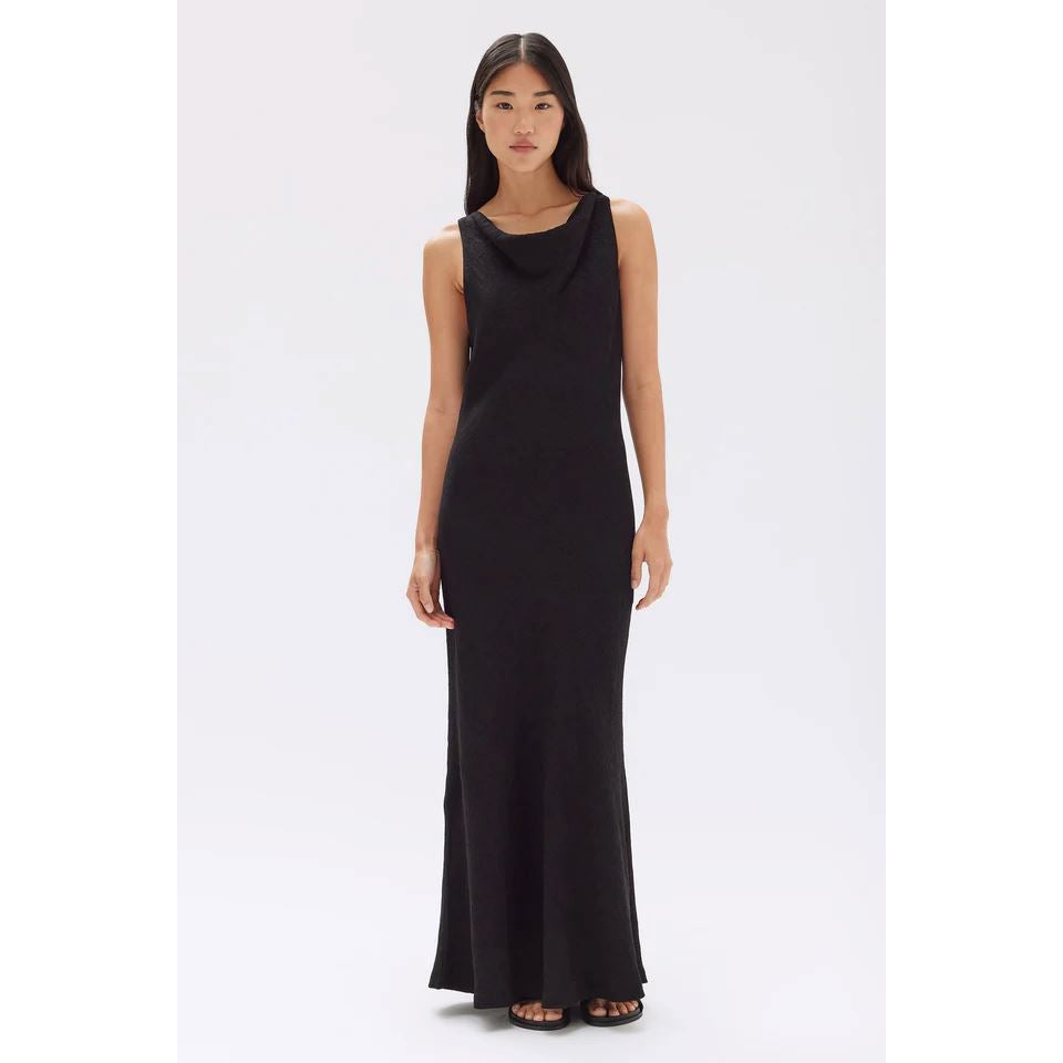 Assembly Label Reign Textured Midi Dress - Black Assembly Label