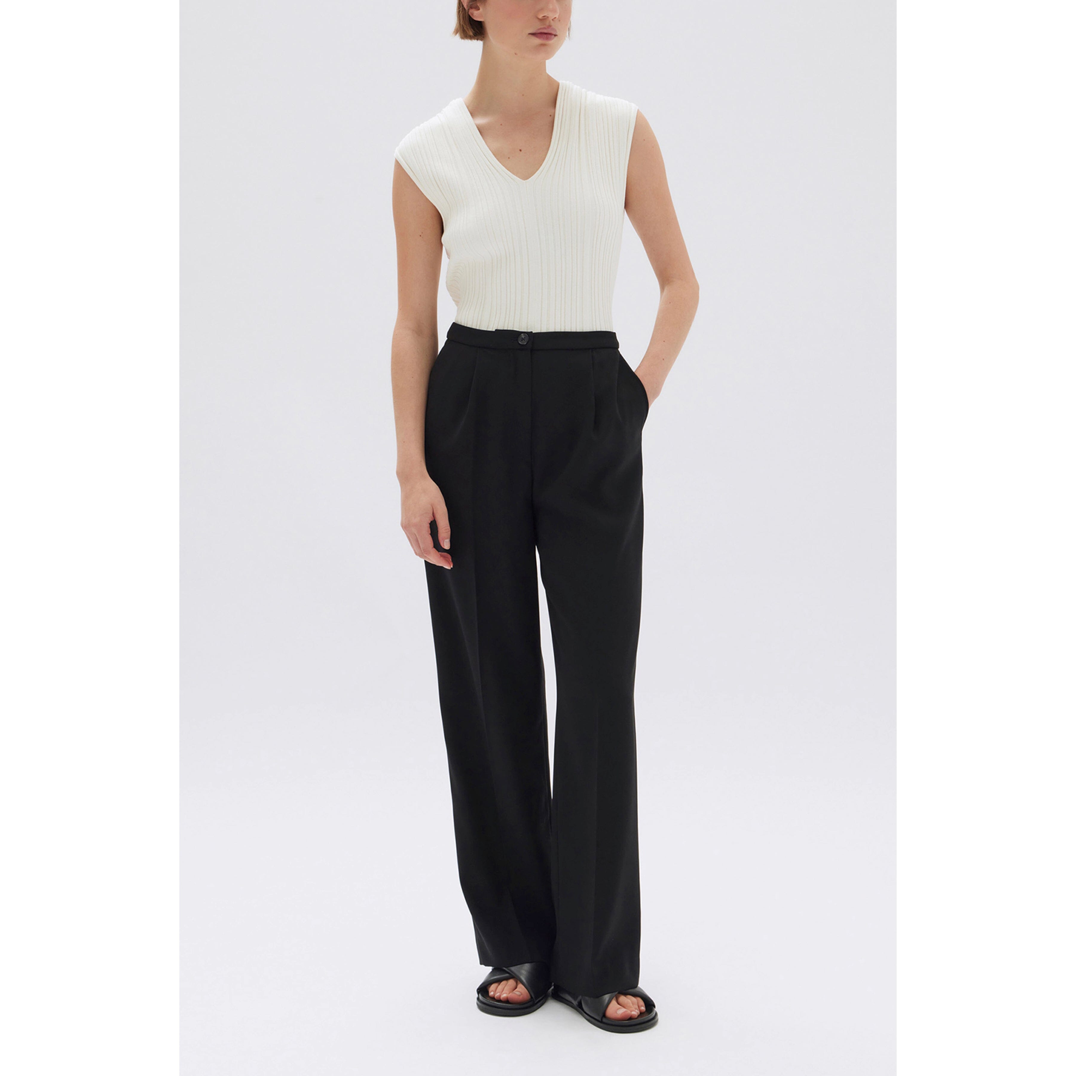 Assembly Label Sabine Crepe Pant - Black Assembly Label