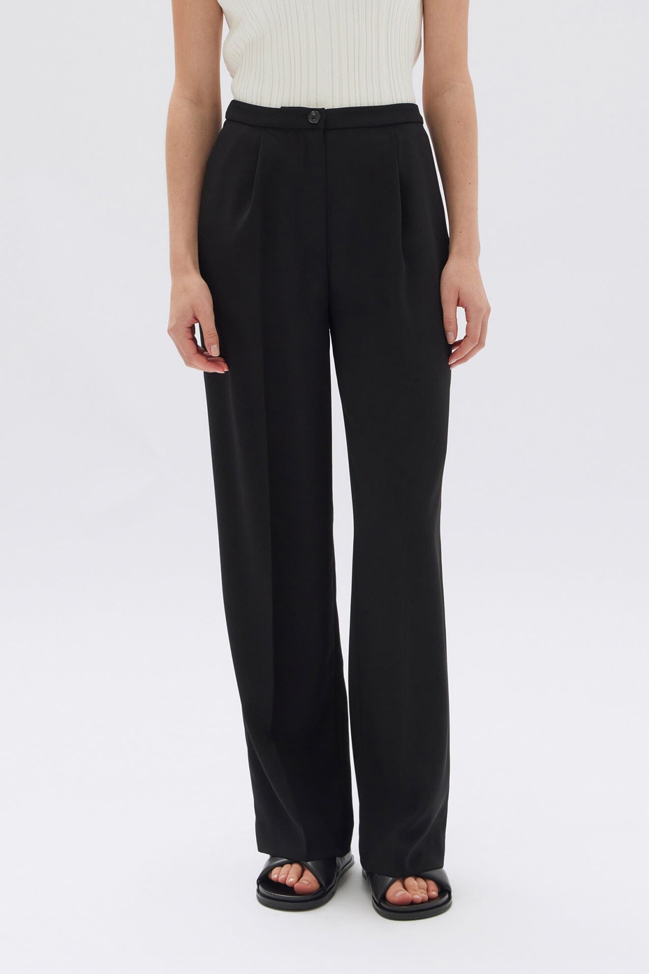 Assembly Label Sabine Crepe Pant - Black Assembly Label