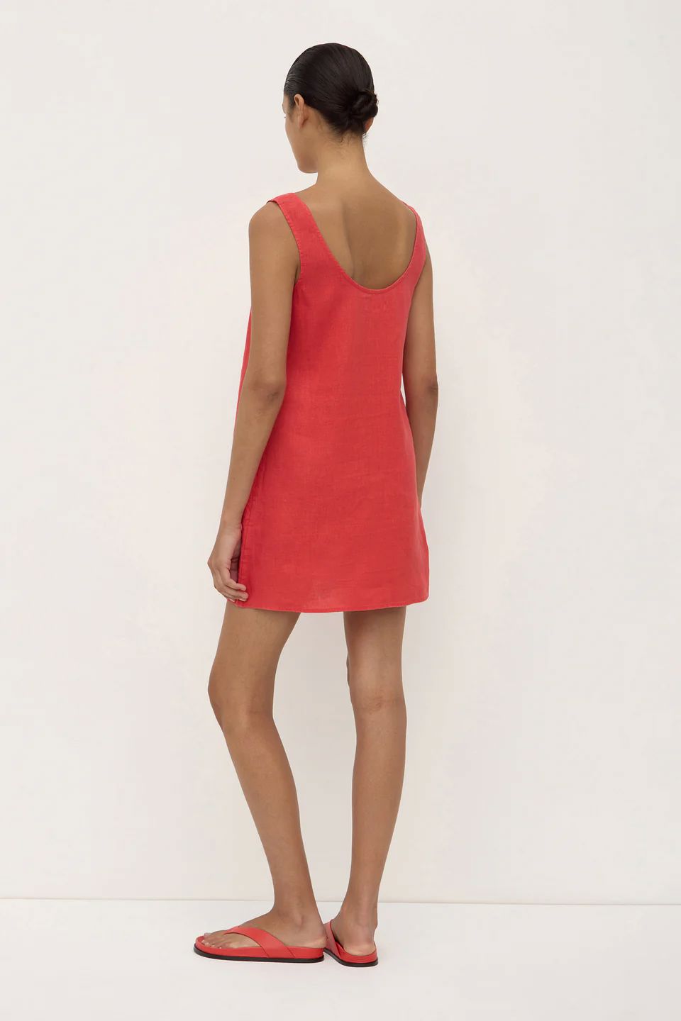 Assembly Label Selma Linen Mini Dress - Chilli Assembly Label