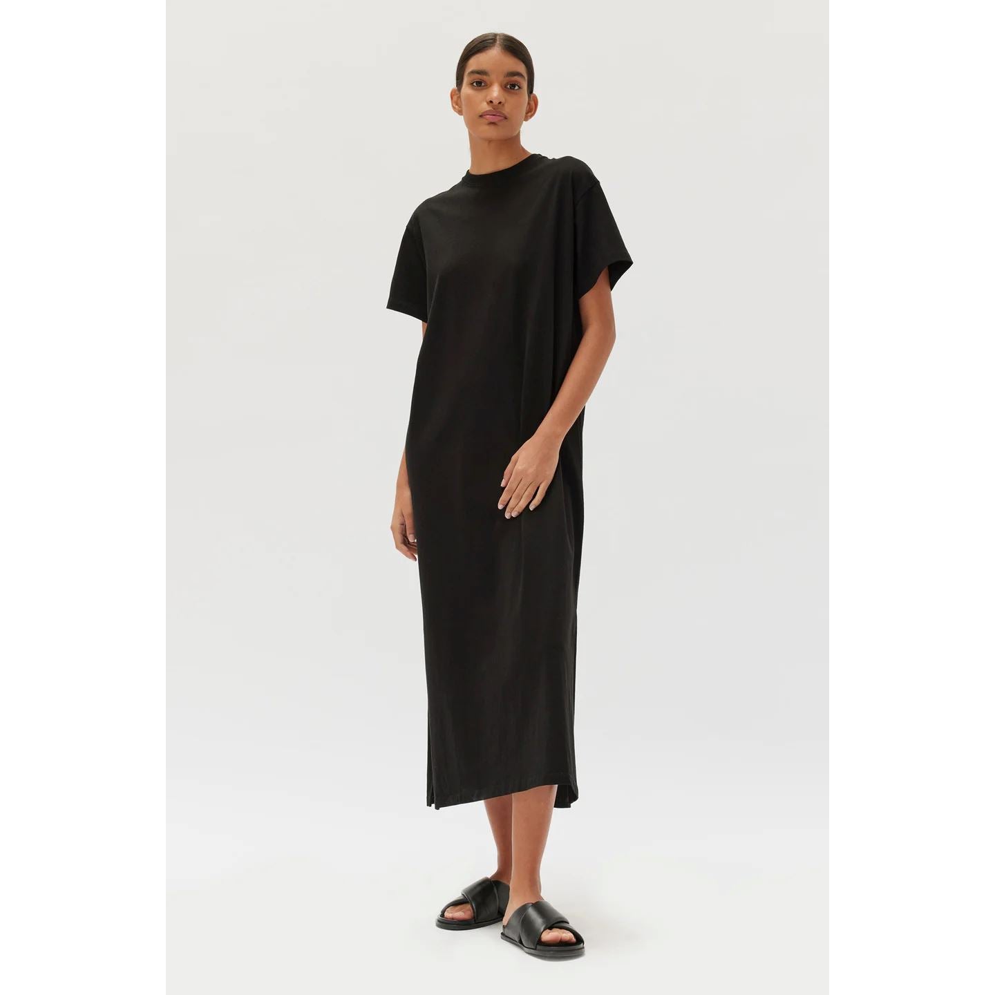 Assembly Label Slone Jersey Tee Dress - Black Assembly Label