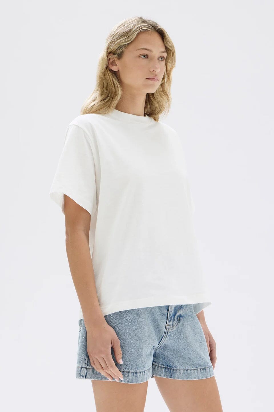 Assembly Label Slub Short Sleeve Tee - White Assembly Label