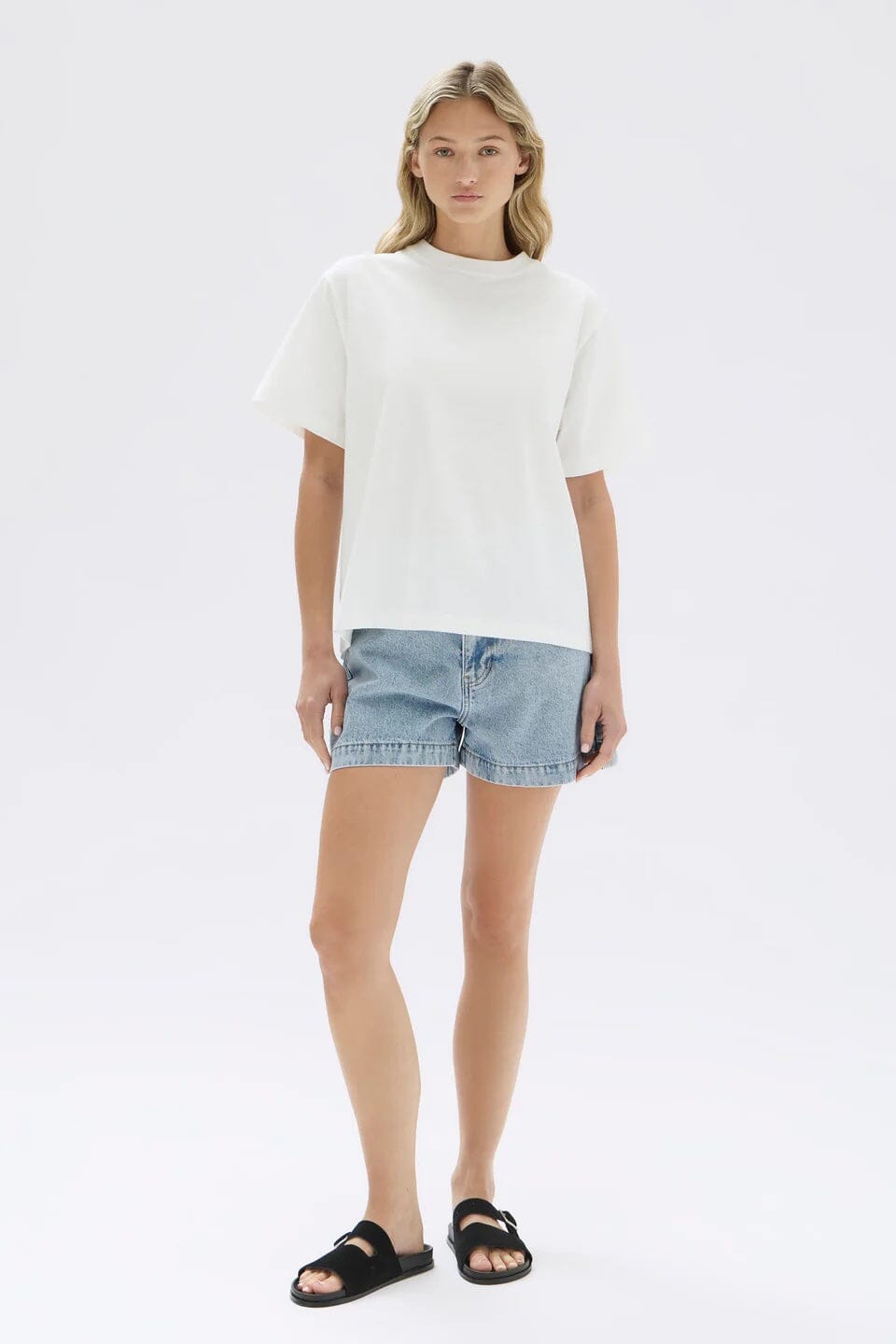 Assembly Label Slub Short Sleeve Tee - White Assembly Label