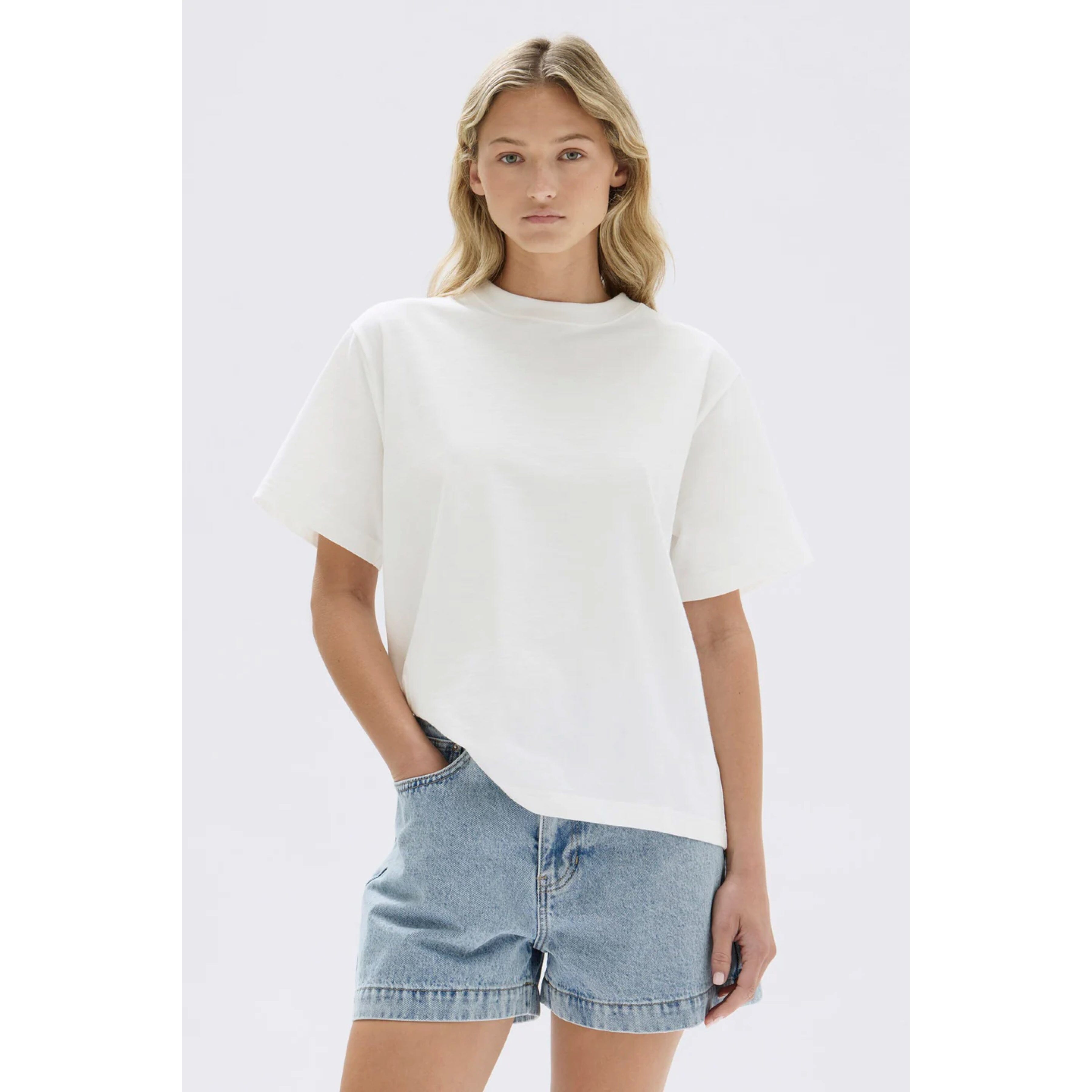 Assembly Label Slub Short Sleeve Tee - White Assembly Label