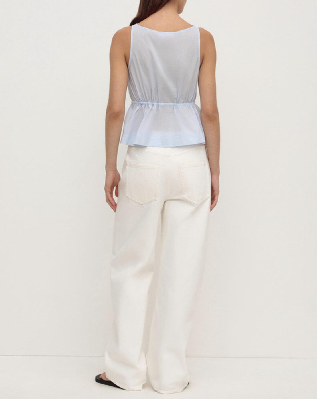 Assembly Label Suzie Top - Powder Blue Sleeveless Top Assembly Label 