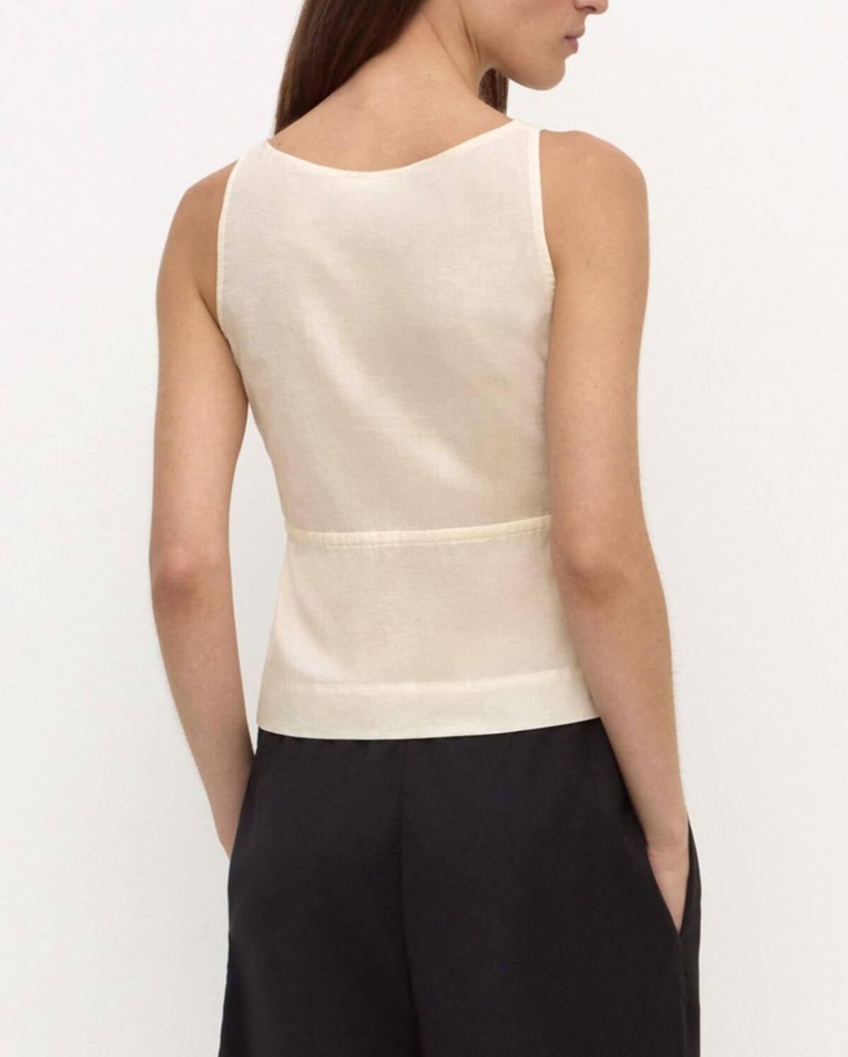 Assembly Label Suzie Top - Vanilla Sleeveless Top Assembly Label 