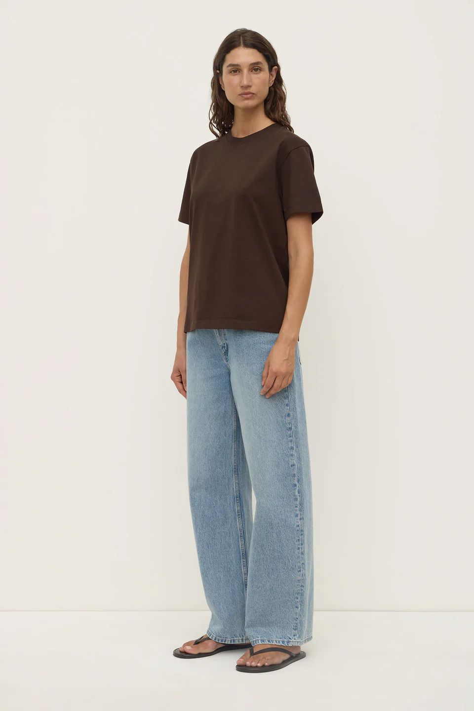 Assembly Label Women's Organic Base Tee - Ganache Assembly Label