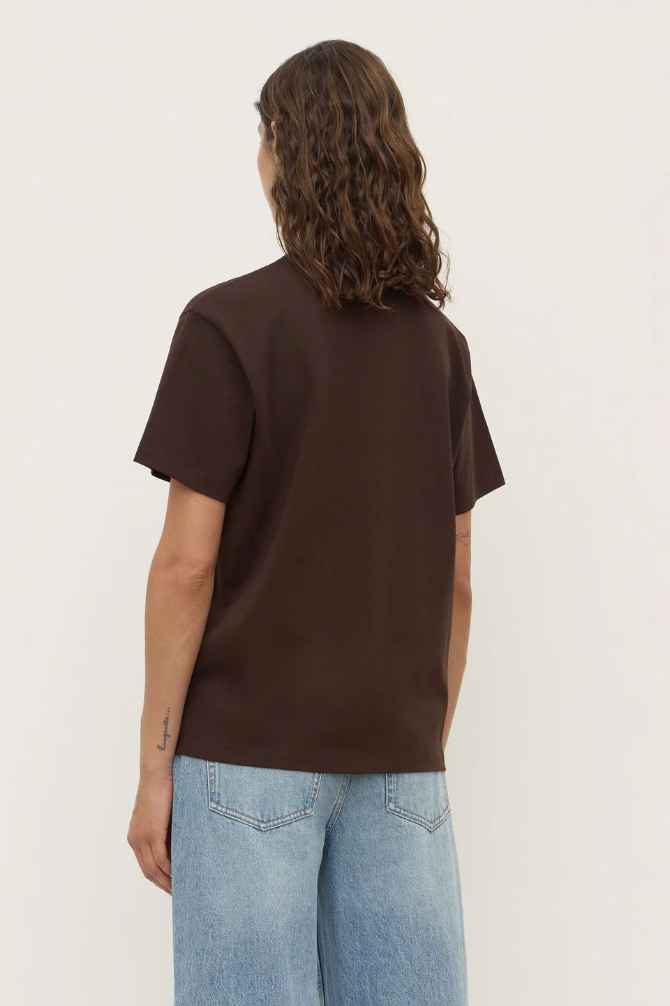 Assembly Label Women's Organic Base Tee - Ganache Assembly Label