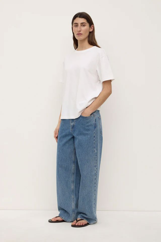 Assembly Label Womens Organic Base Tee - Salt Assembly Label