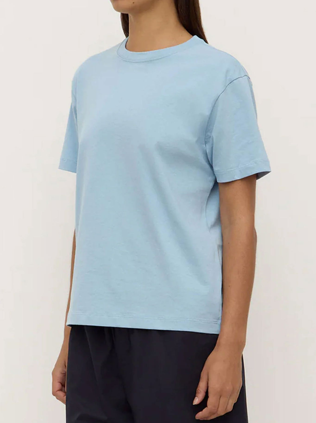 Assembly Label Womens Organic Base Tee - Salt Assembly Label