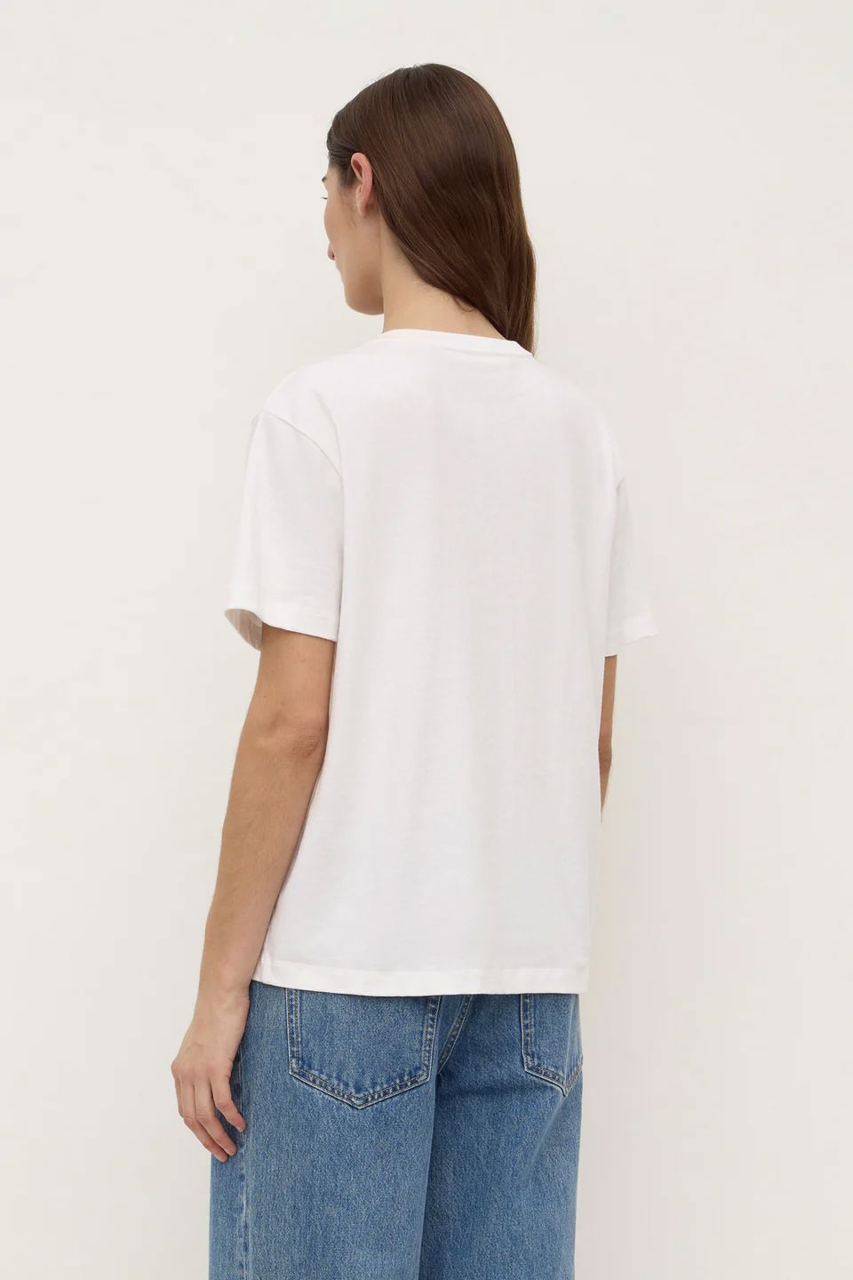Assembly Label Womens Organic Base Tee - Salt Assembly Label