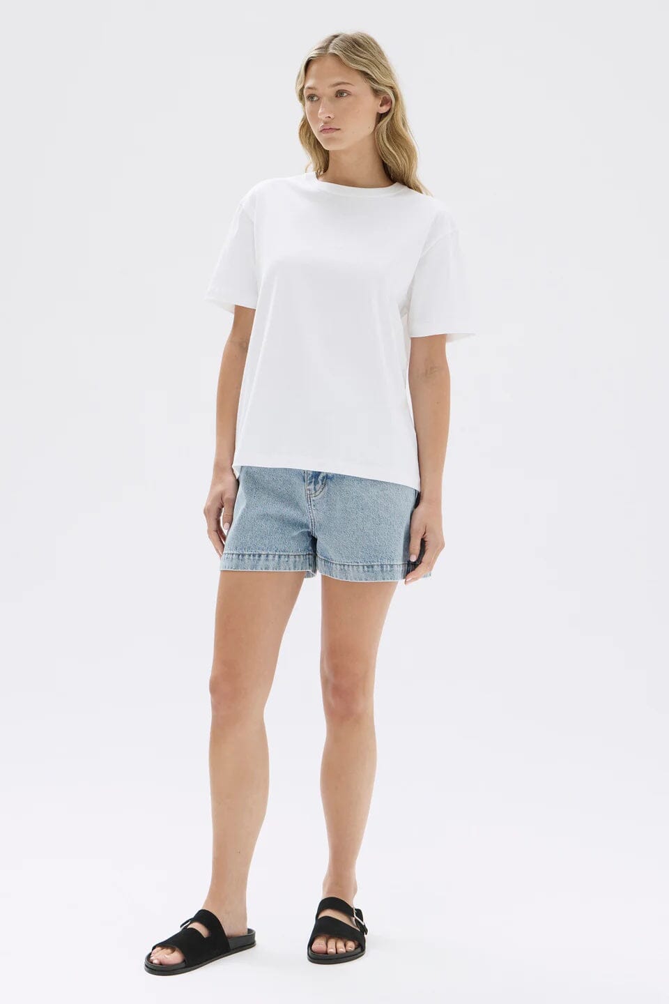 Assembly Label Womens Organic Base Tee - White Assembly Label