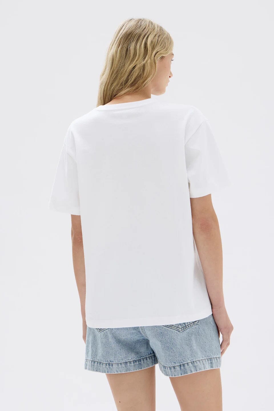 Assembly Label Womens Organic Base Tee - White Assembly Label