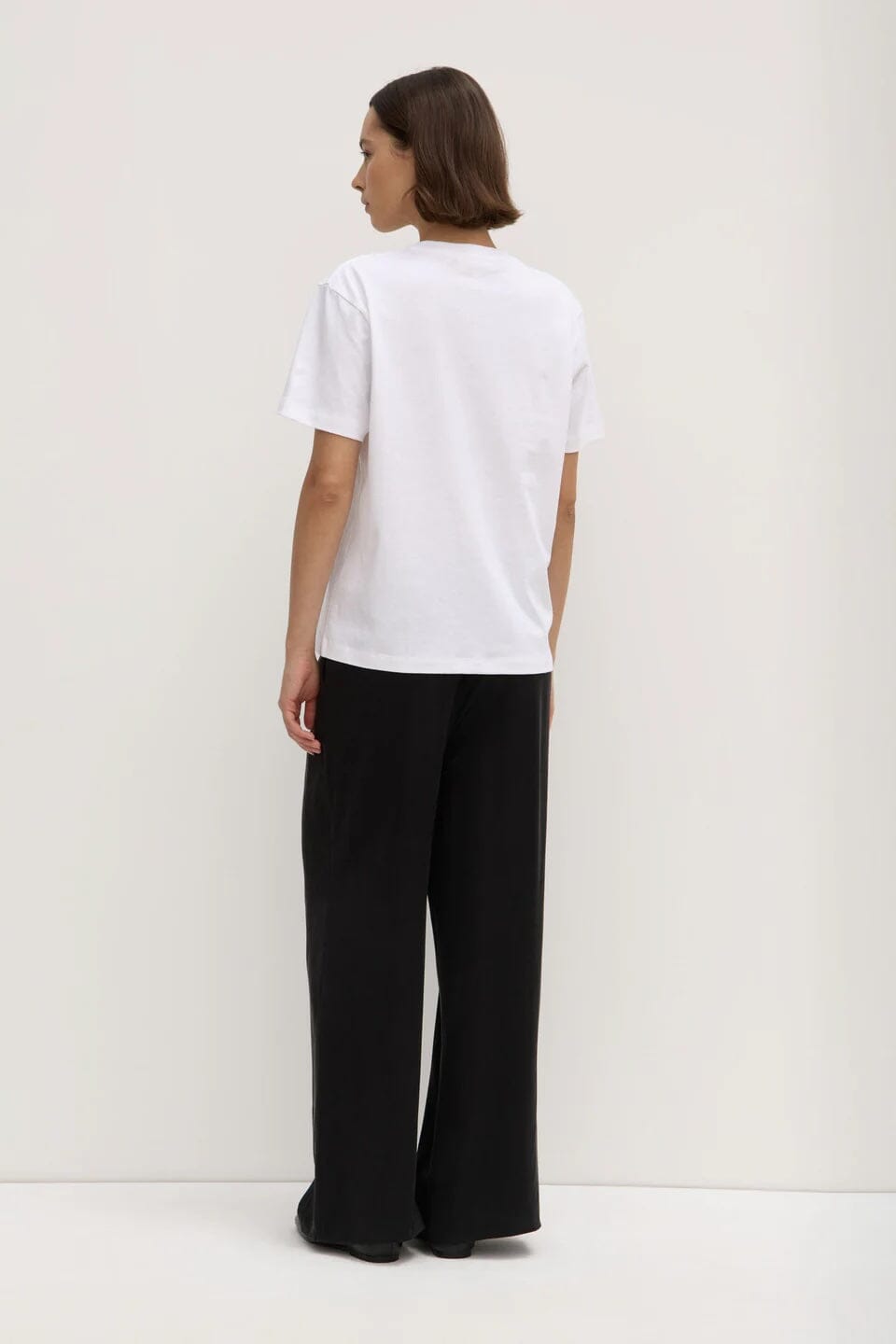 Assembly Label Womens Organic Base Tee - White Assembly Label