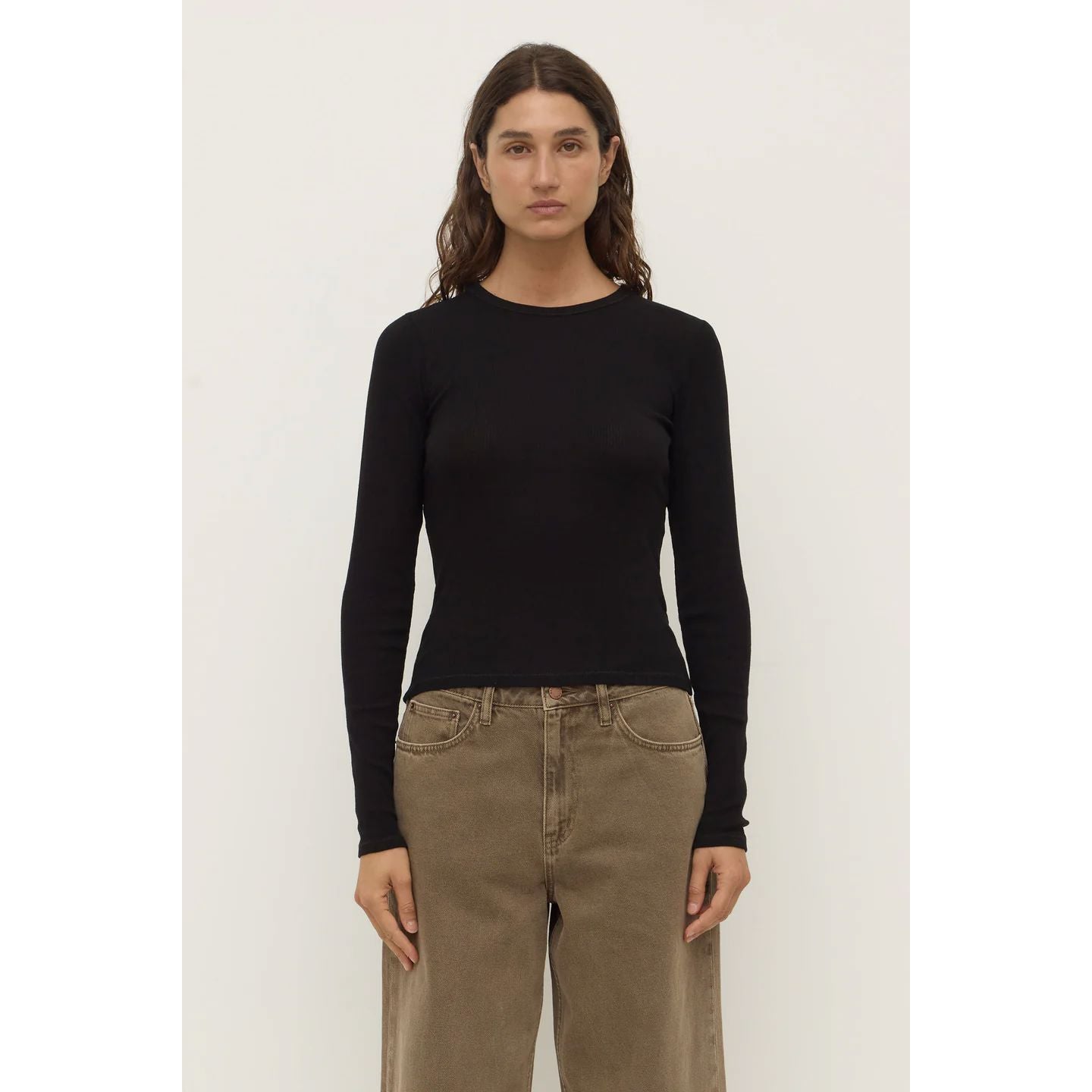 Assembly Label Zali Long Sleeve Tee - Black Assembly Label