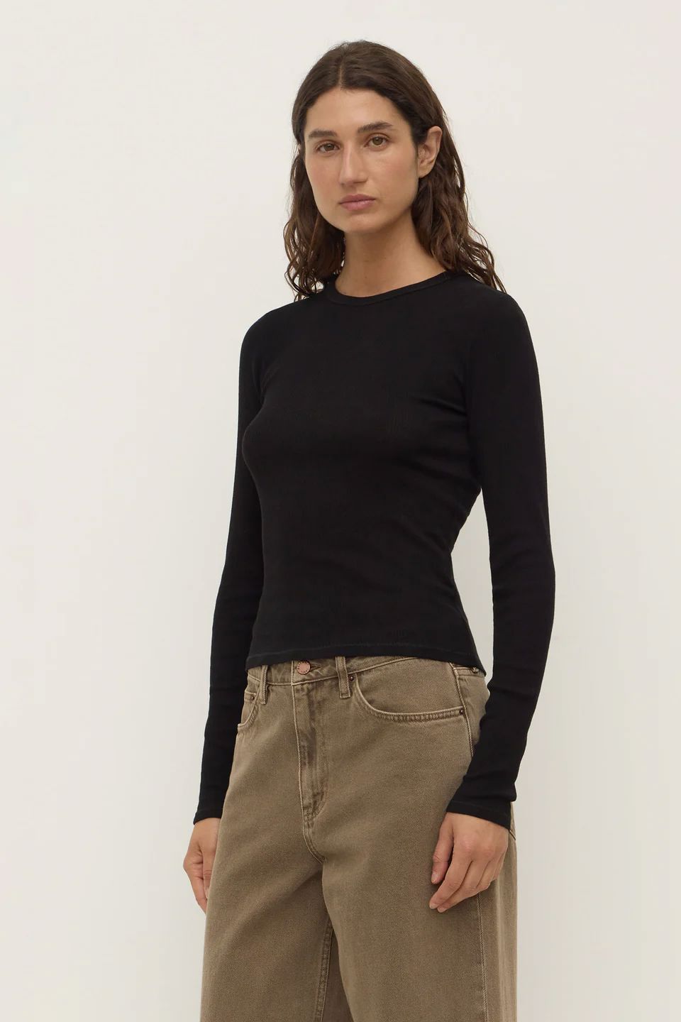 Assembly Label Zali Long Sleeve Tee - Black Assembly Label