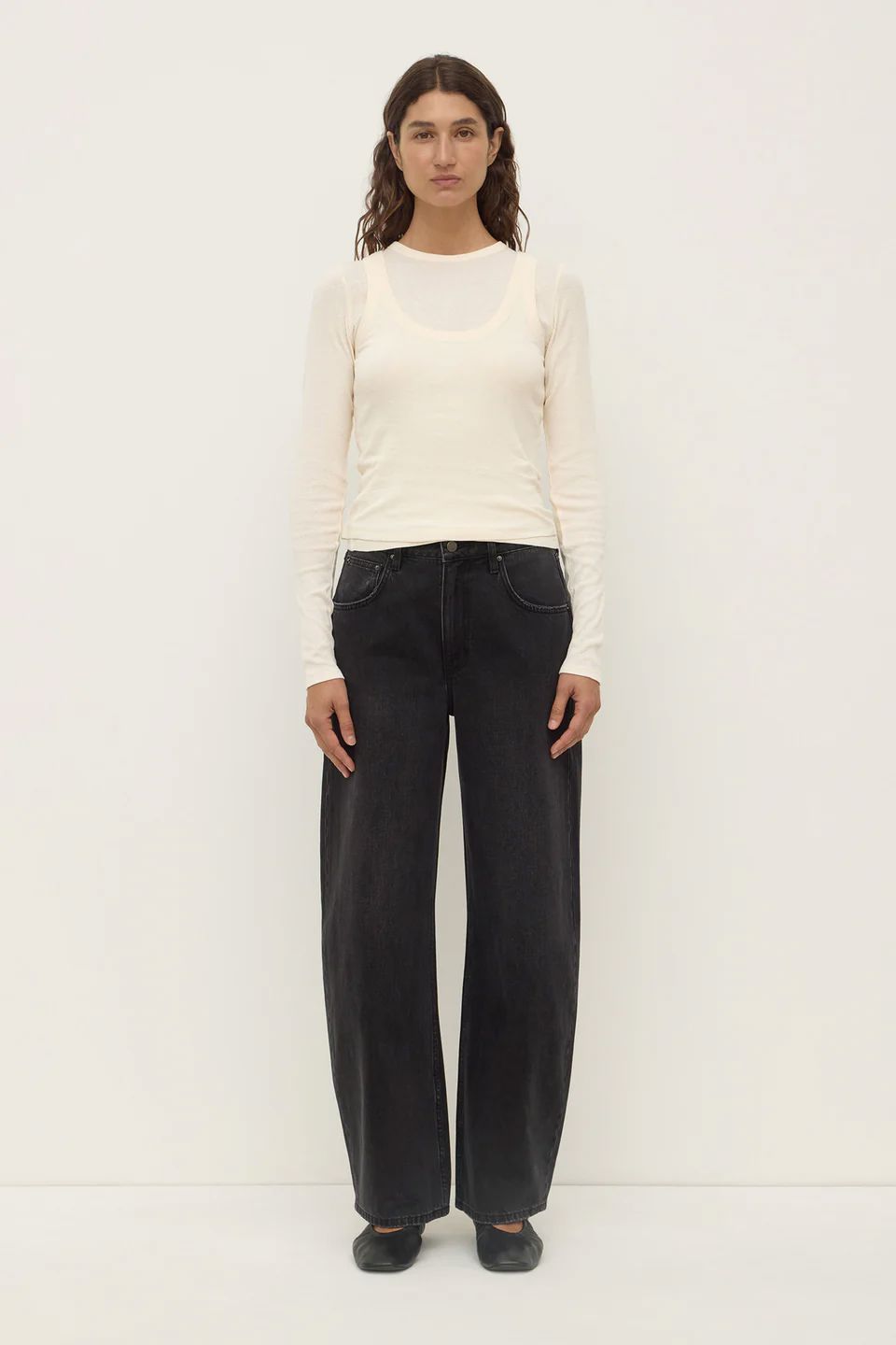 Assembly Label Zali Long Sleeve Tee - Cream Assembly Label