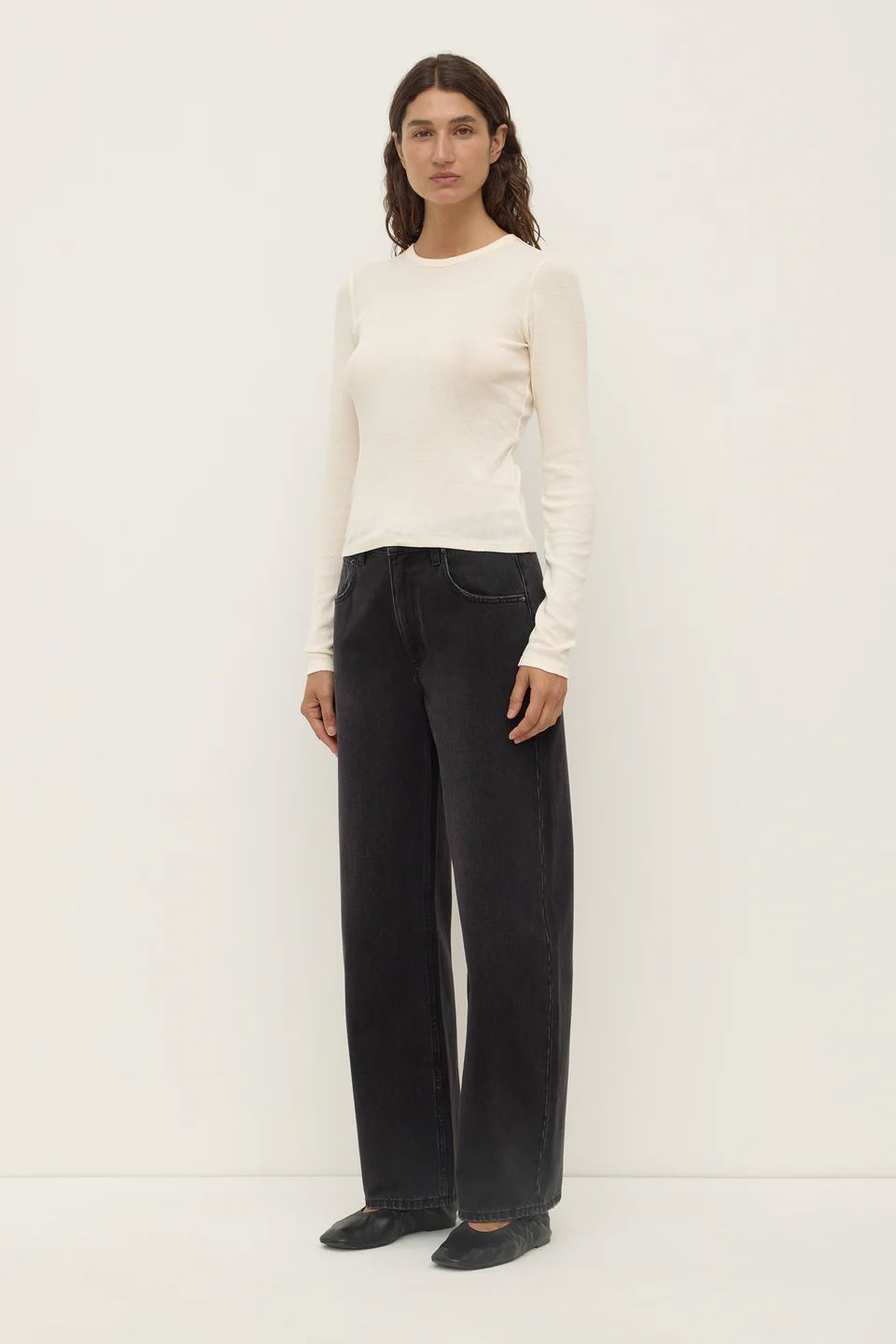 Assembly Label Zali Long Sleeve Tee - Cream Assembly Label