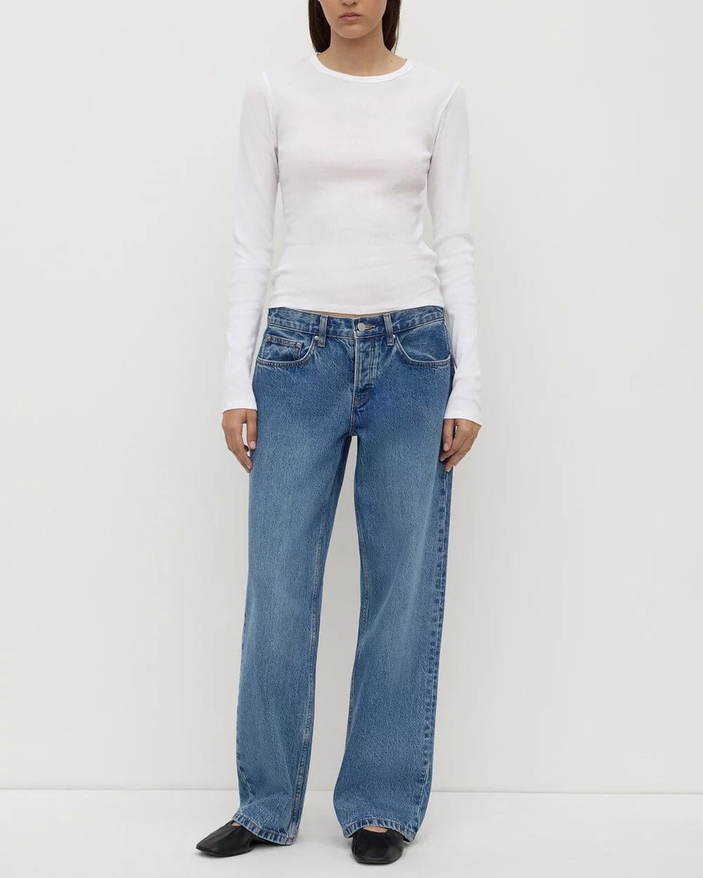 Assembly Label Zali Long Sleeve Tee - White Assembly Label