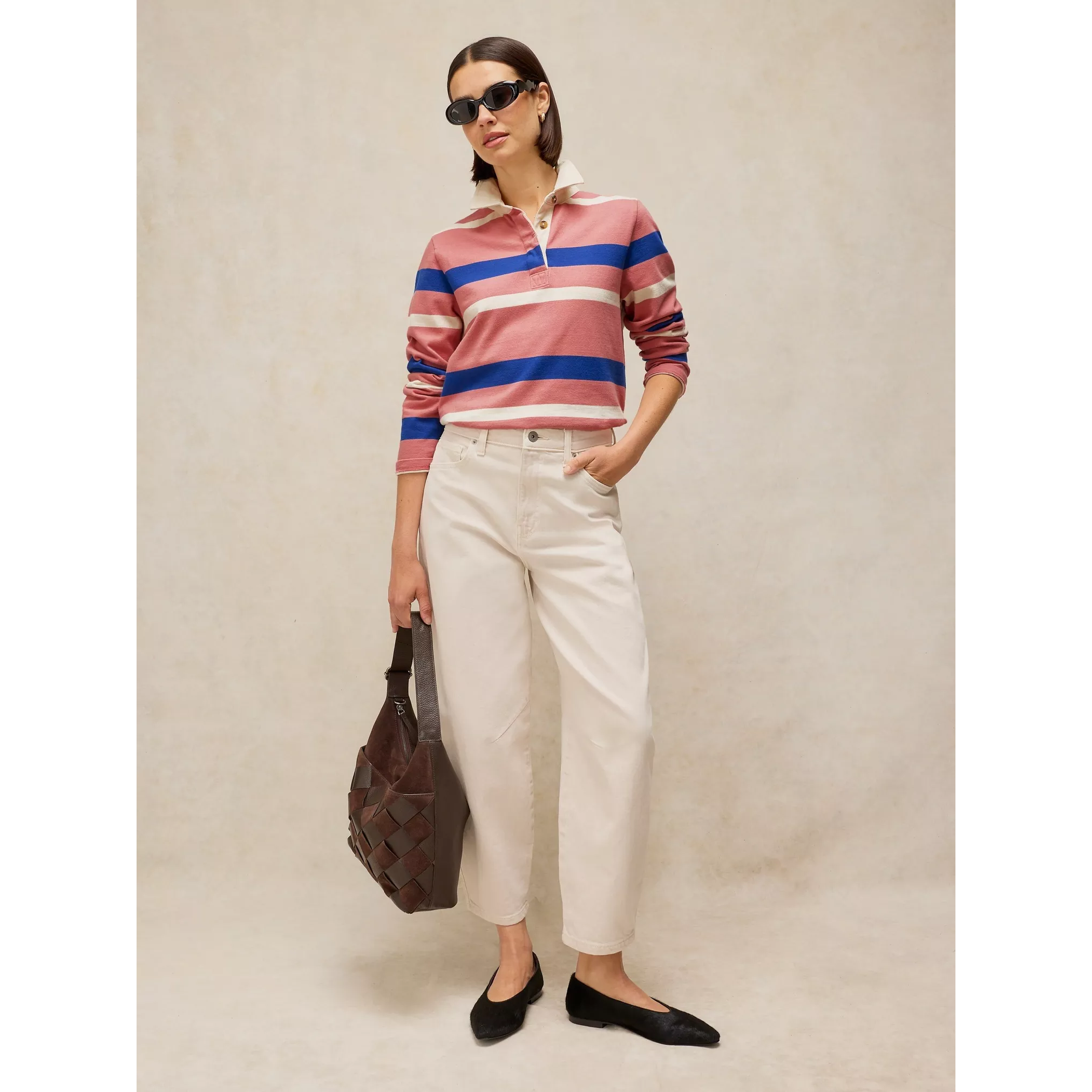 White Stuff Aubrey Barrel Leg Jean - Natural White