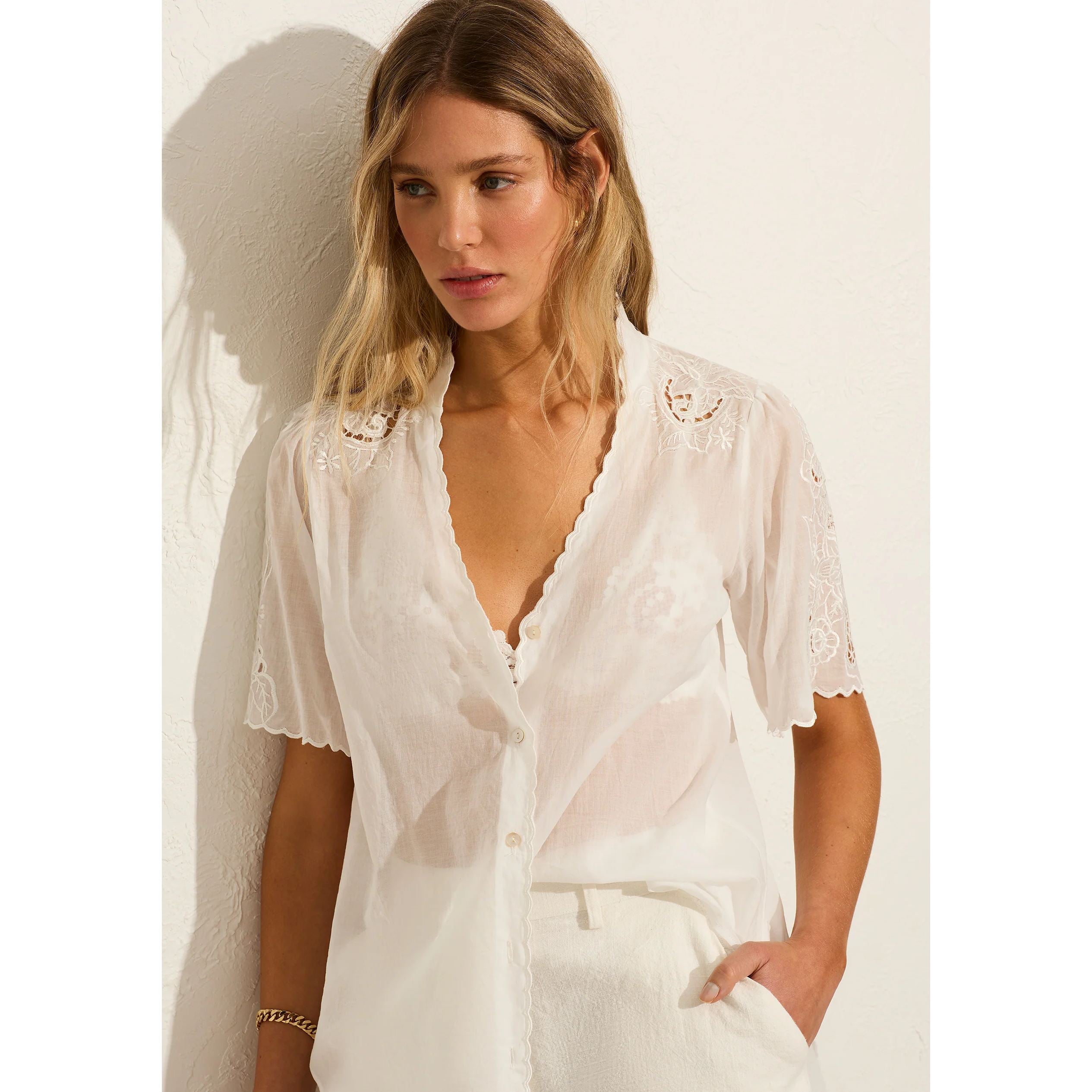 Auguste Alba Blouse - Off White Auguste