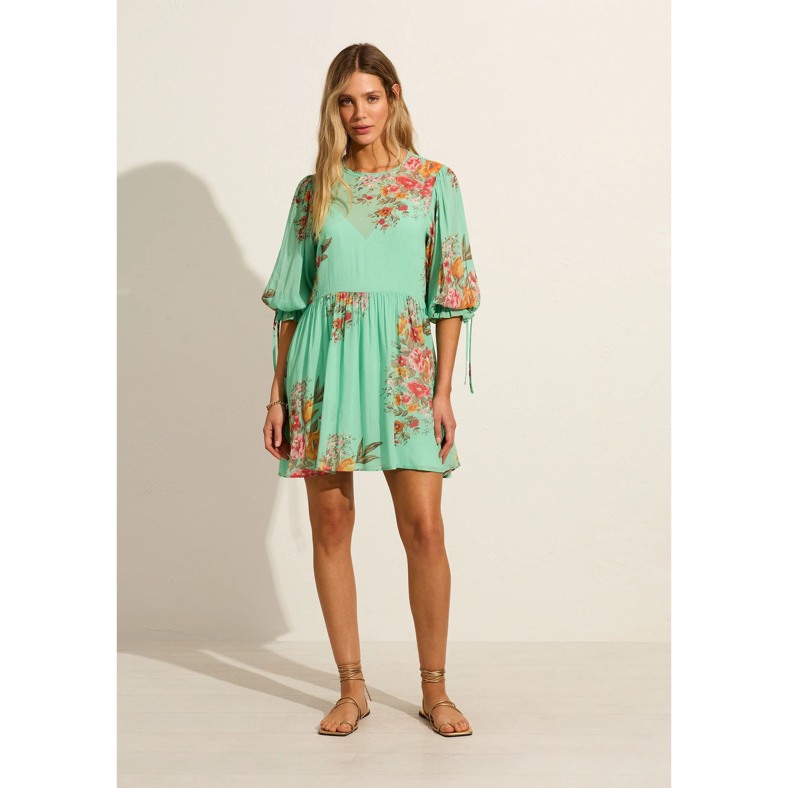 Auguste Laurence Mini Dress - Mint Green Auguste