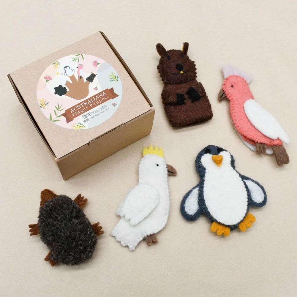Australian Animals B - Finger Puppet Set Finger Puppets Tara Treasures 