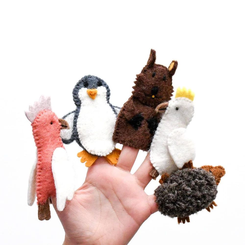 Australian Animals B - Finger Puppet Set Finger Puppets Tara Treasures 
