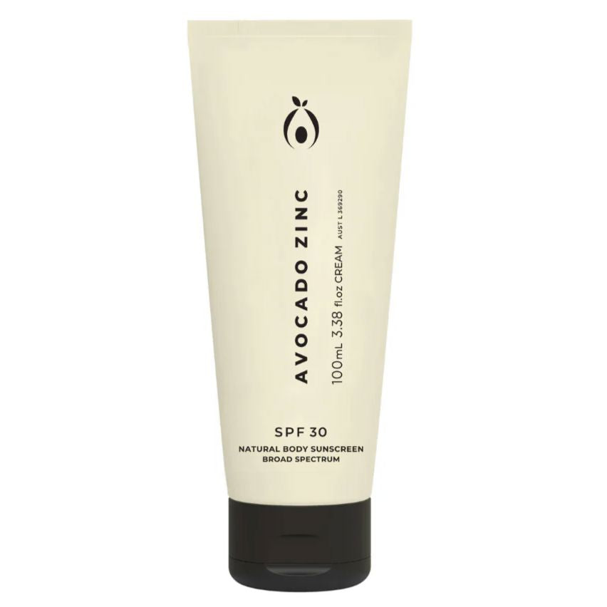 Avocado Zinc SPF 30 Natural Body Suncreen 100ml Avocado Zinc