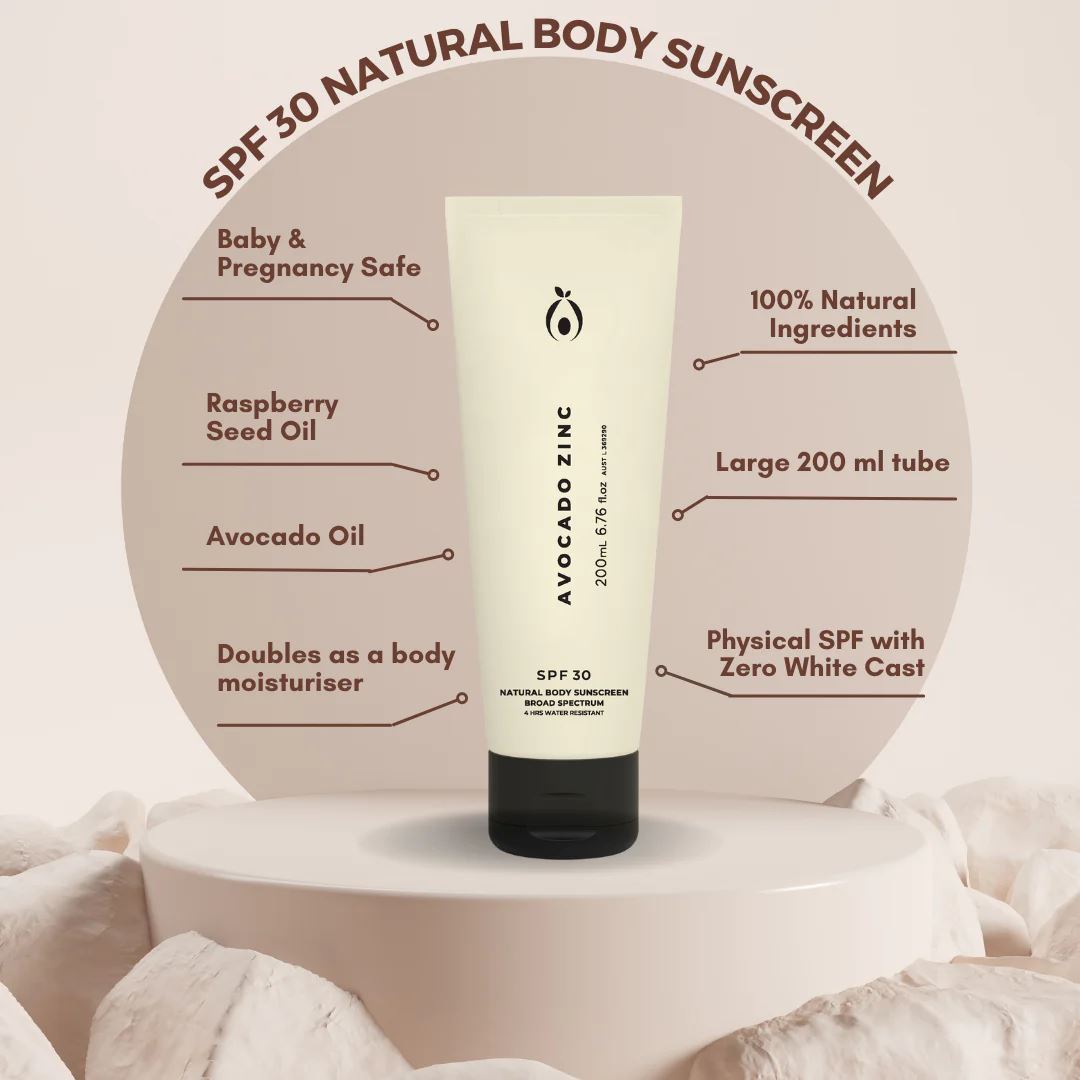 Avocado Zinc SPF 30 Natural Body Suncreen Avocado Zinc