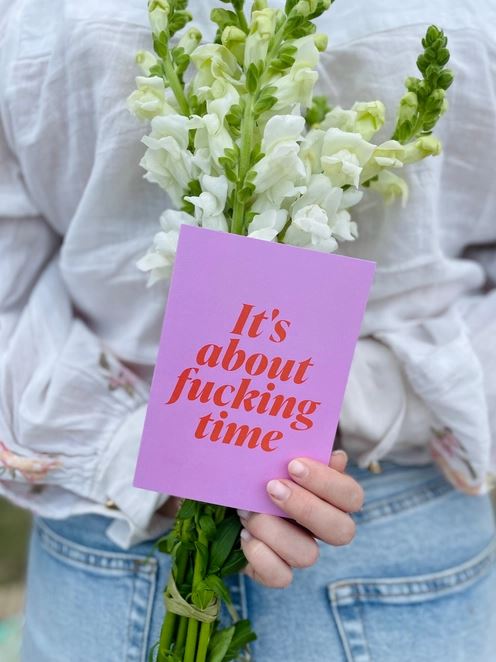 Bad on Paper 'About Time' Greeting Card Bad on Paper