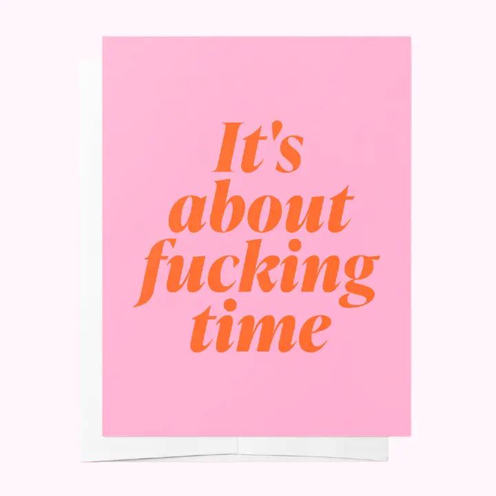 Bad on Paper 'About Time' Greeting Card Bad on Paper