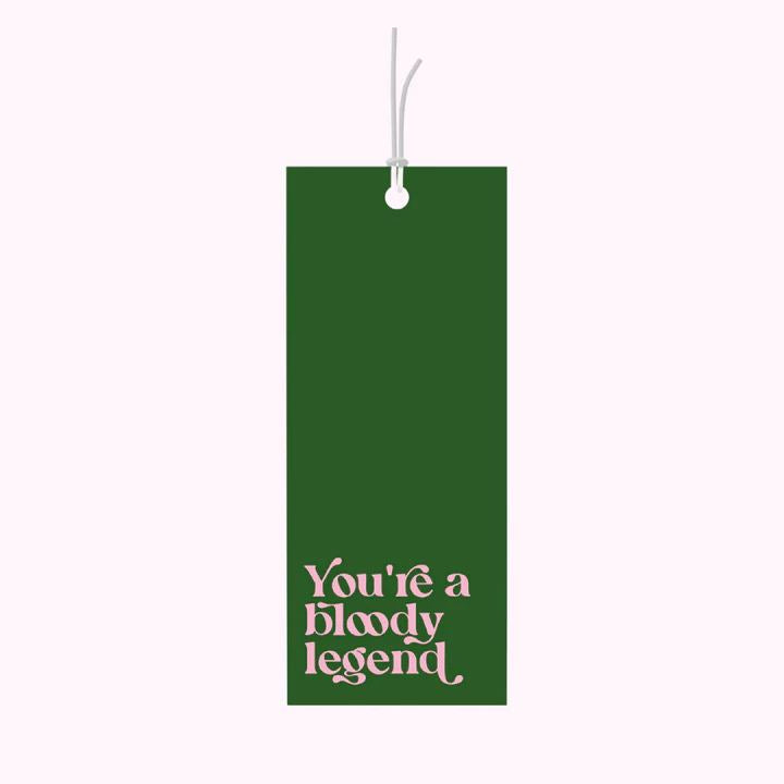 Bad on Paper Gift Tag - You're a bloody legend Bad on Paper