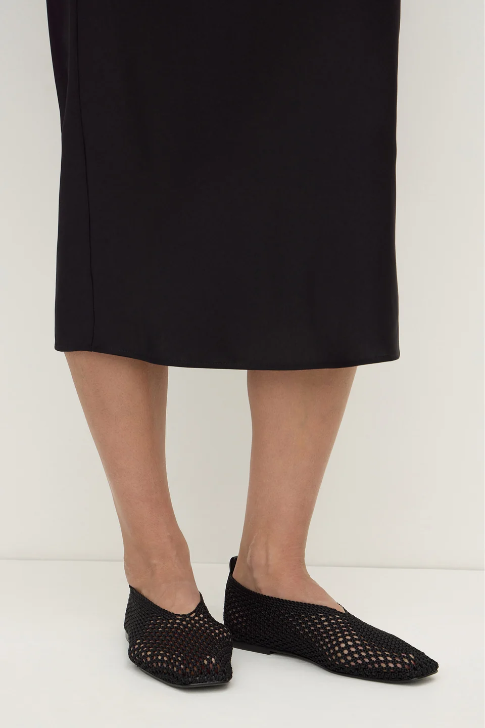 Assembly Label Willa Crochet Ballet Flat - Black