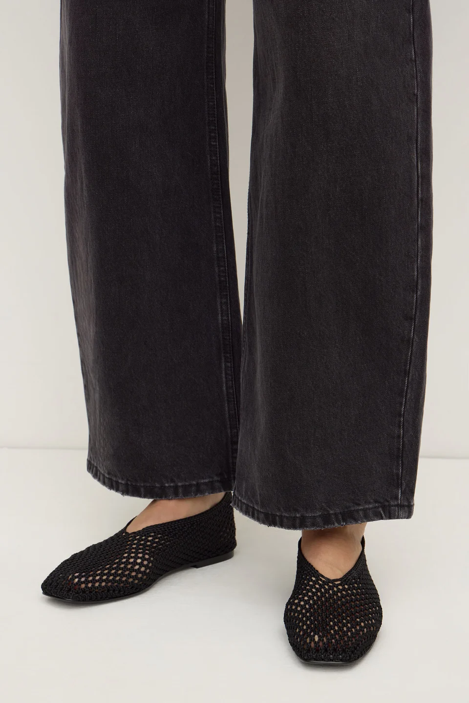 Assembly Label Willa Crochet Ballet Flat - Black