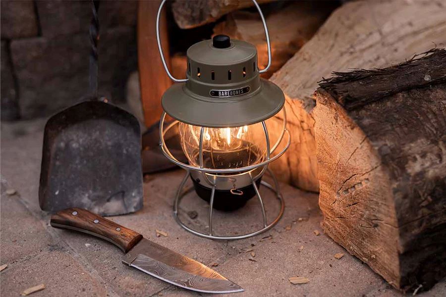 Barebones Railroad Lantern - Olive Drab Barebones