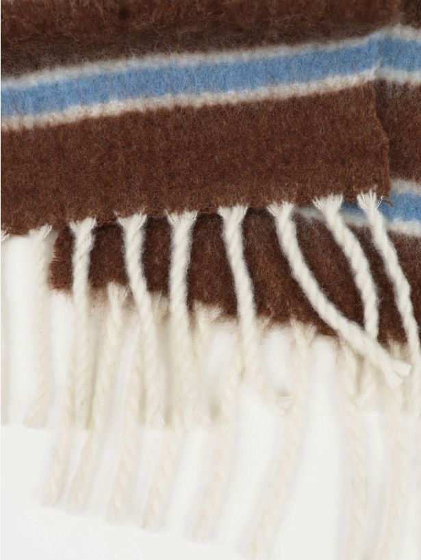 Basset Stripe Fluffy Scarf Angels Whisper Accessories