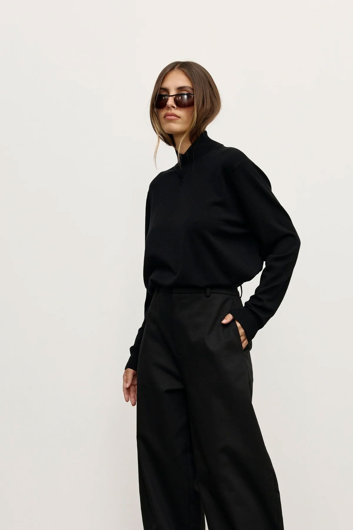 Bayse Yvette Knit Jumper - Black Women's Knit Bayse 