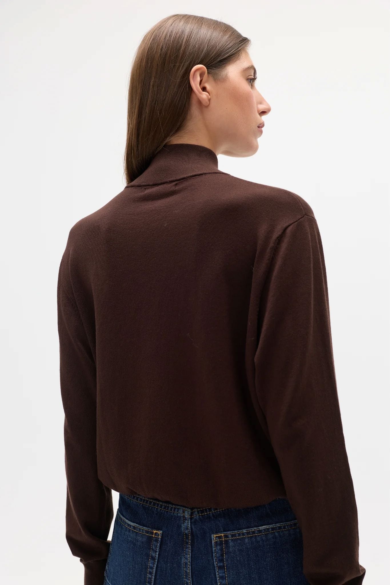 Bayse Yvette Knit Jumper - Chocolate Brown Women's Knit Bayse 