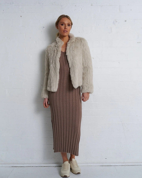 Birds of a Feather Lady Luxe Willow Jacket- Stone Birds of A Feather