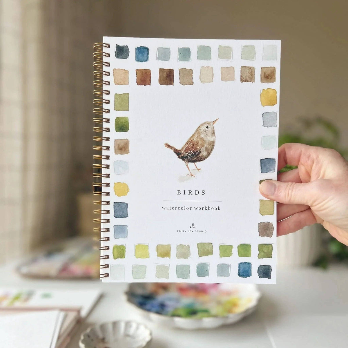 Birds Watercolour Workbook emily lex studio