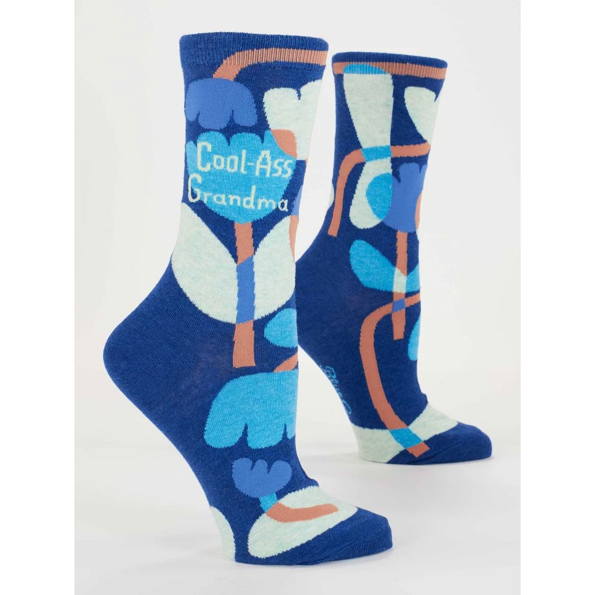 Blue Q Women's Crew Socks - Cool-Ass Grandma Women's Socks Blue Q 