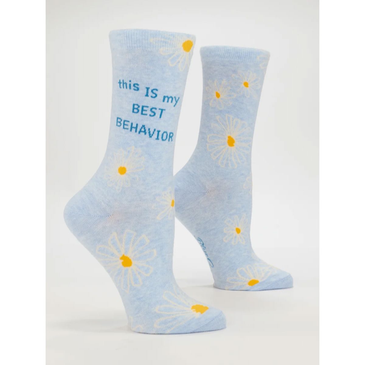 Blue Q Women's Crew Socks - This is My Best Behavior Women's Socks Blue Q 