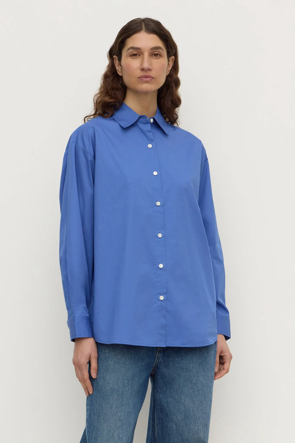 Assembly Label Micha Poplin Shirt - New Blue