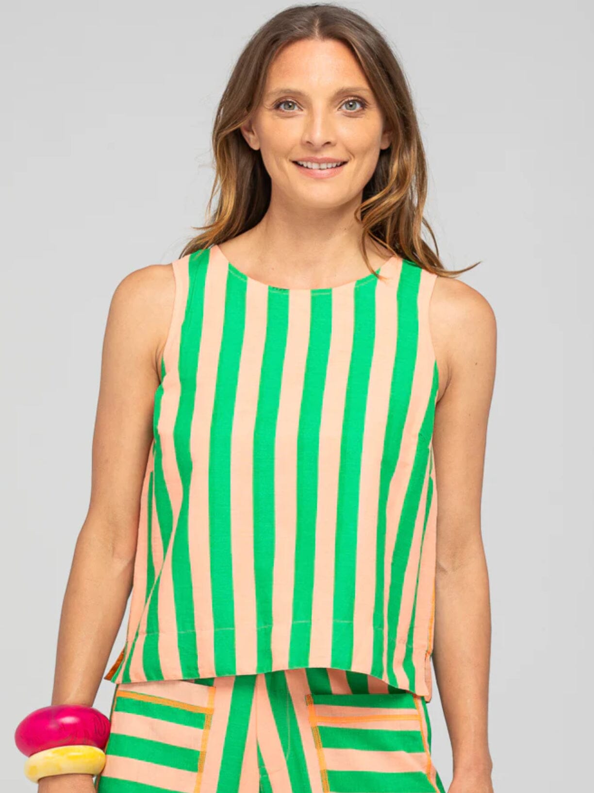 Boom Shankar Hara Top Reversible - Capri Peach/Tangerine Boom Shankar