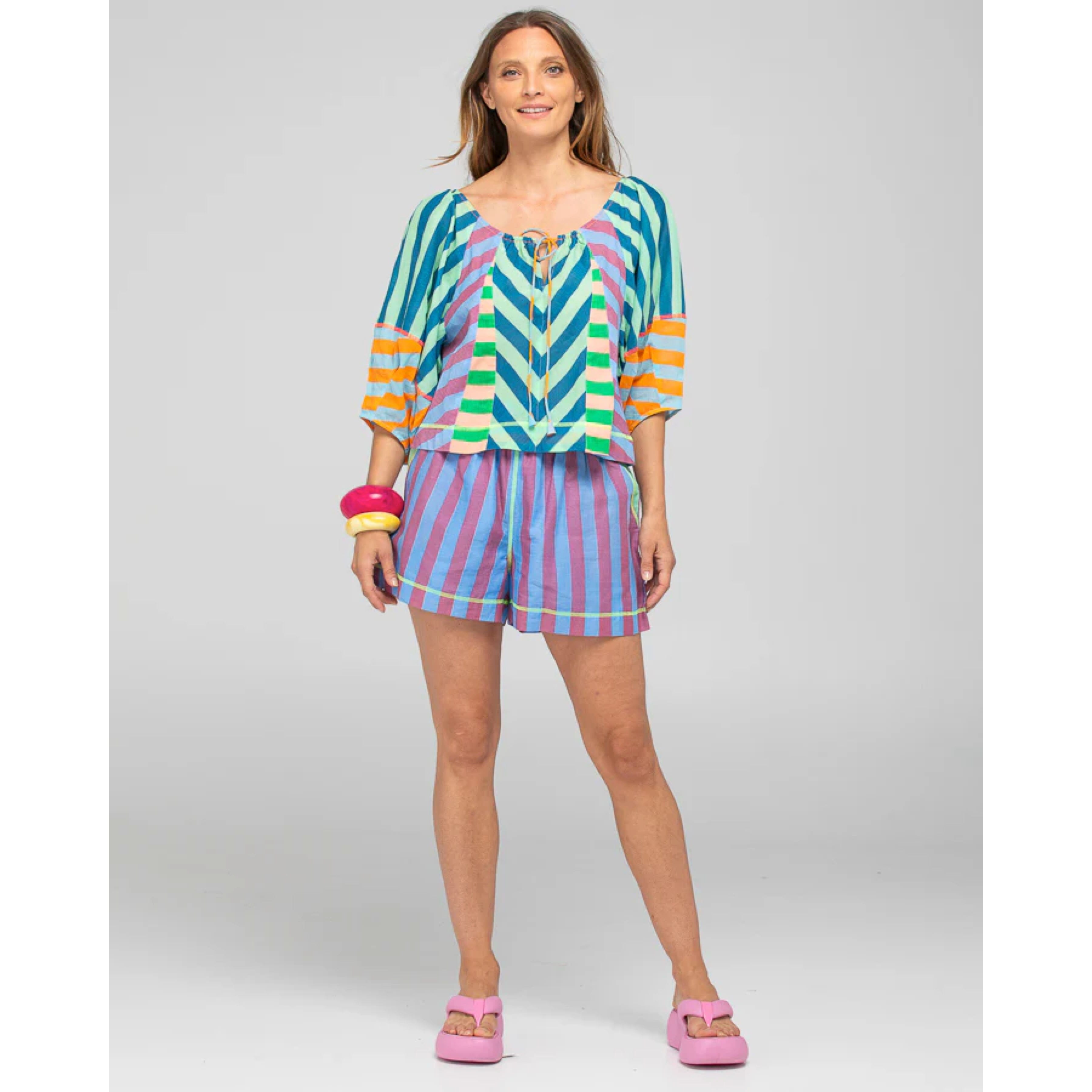 Boom Shankar Lucia Top - Capri Spliced Boom Shankar