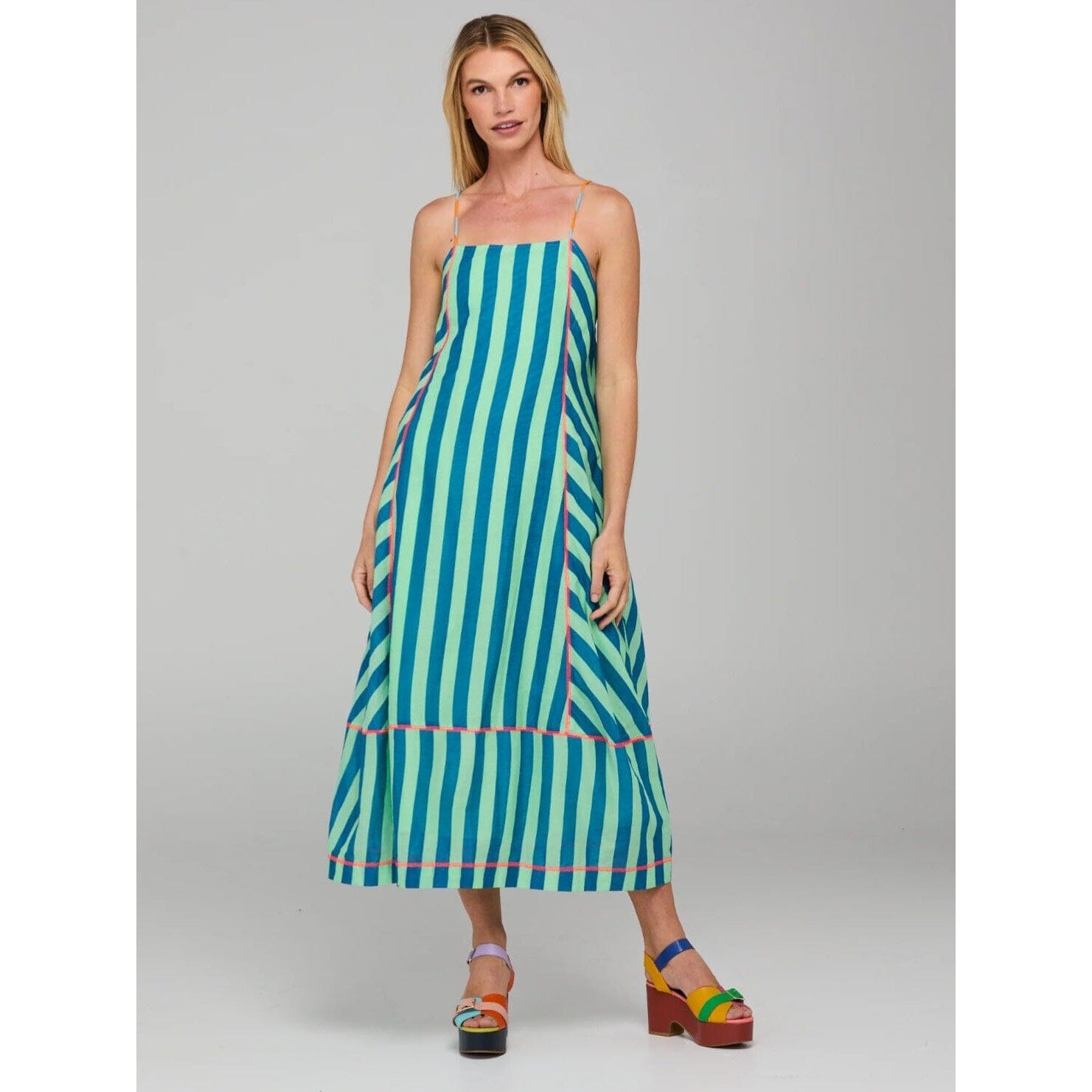 Boom Shankar Sami Dress - Capri Green Boom Shankar