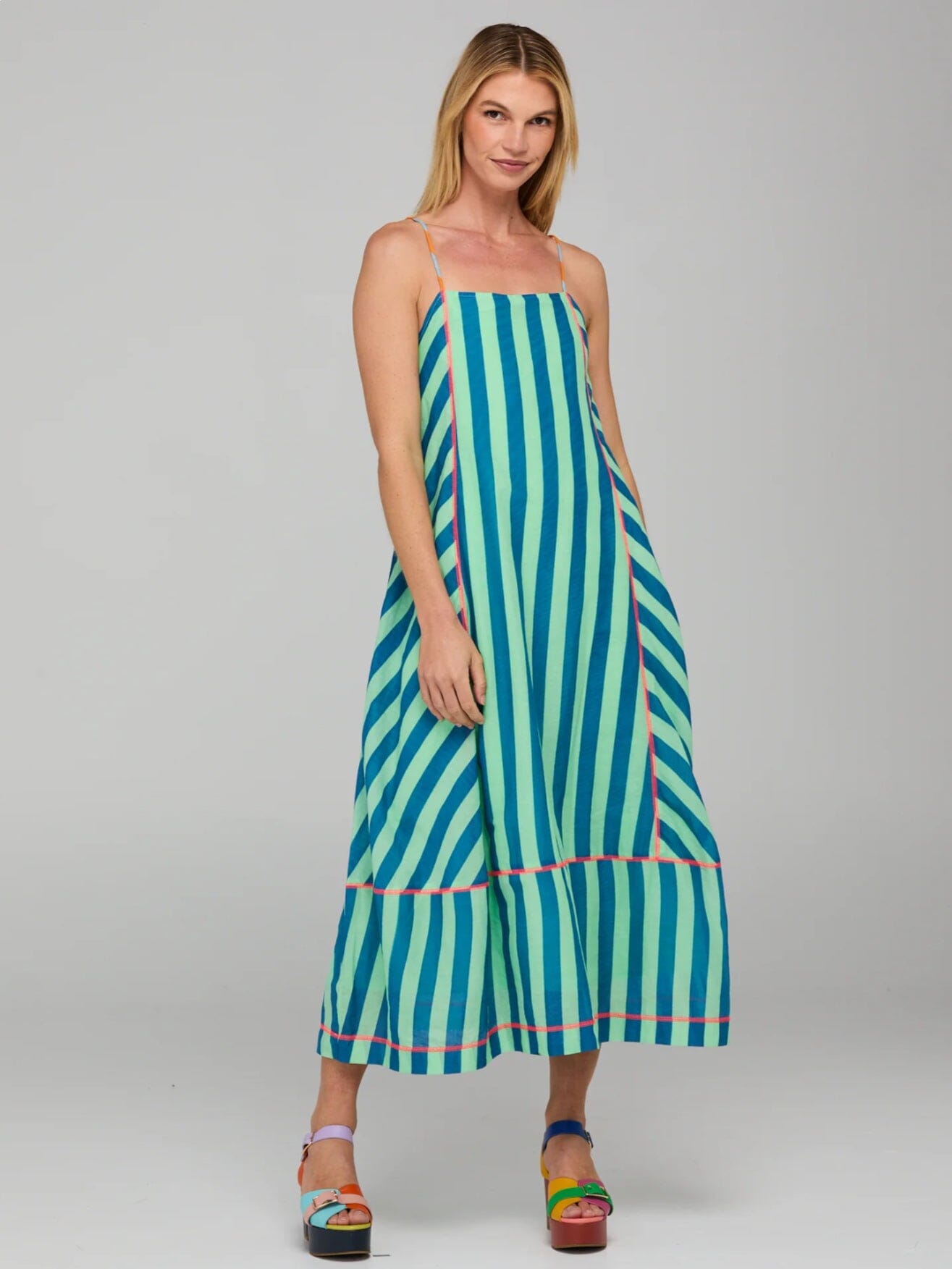 Boom Shankar Sami Dress - Capri Green Boom Shankar